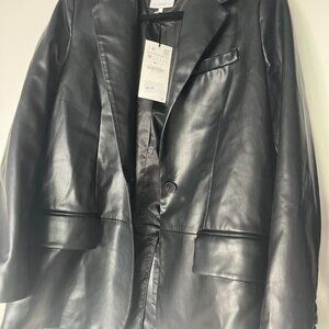 Zara Leather Blazer